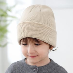 Automne hiver infantile bébé enfants tricoté chapeau crâne casquettes enfants tricot bonnet chapeaux