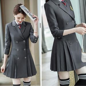 Automne Winter Kindergarten Teacher Robe Occupation Fashionable Elegant Women Uniform Teachers Professional Work Work Clothes Set Lady