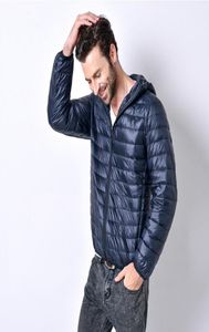 Chaqueta ligera de otoño e invierno para hombre, abrigos ultraligeros, Parkas finas portátiles con capucha, chaquetas cálidas de manga larga de talla grande M5XL3372630