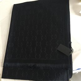 Écharpe de luxe automne/hiver mode classique foulard en soie teint en fil de coton doux célèbre designer châle longueur 180*70cm