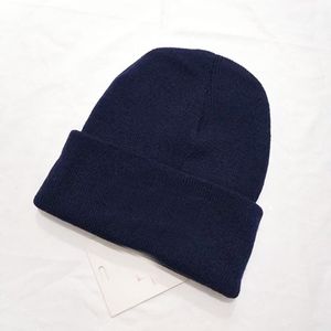 otoño invierno hombre gorro negro grisSombreros de moda frescos mujer Sombrero de punto Sombrero cálido unisex en gorra clásica Sombrero de punto de marca 7 colores negro rojo blanco gris