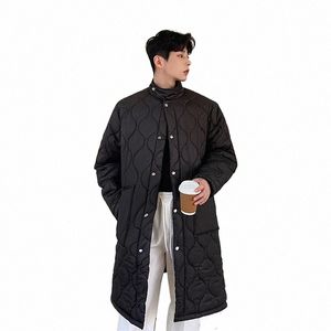 Automne Hiver Hommes Lâche Casual Vintage Mince Cott Rembourré Lg Parkas Veste Homme Femmes Coréen Streetwear Fi Manteau Vêtements d'extérieur z2Ea #