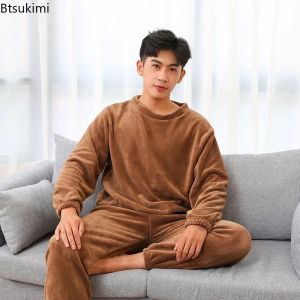 Les ensembles de pyjamas de flanelle pour hommes d'hiver d'hiver