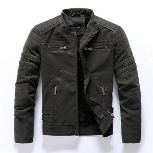 Autumn Winter Men's Leather Jacket Casual Fashion Stand Collar Motorcycle Jacket Men Slim High Quality PU Leather Coats,8809