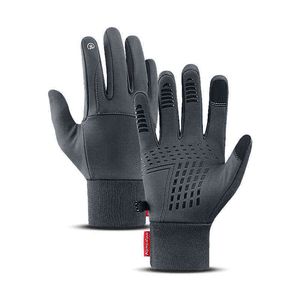 Autumn Winter Men Women Touch Screen Waterdicht Winddichte Outdoor Sport Warm Thermal Fleece Running Ski Gloves 0909