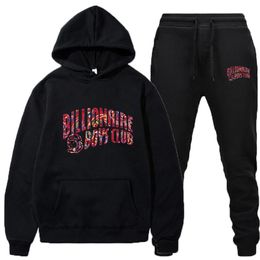 Automne Winter Homme Tracksuits Hommes Femmes Sweatshirt Hooded Suit Pure Coton Jogging Sweats Sweats Streetwear Streetwear Suits Clats Clothing Billionaire