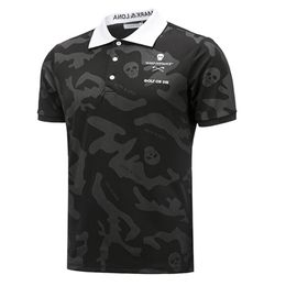 Zomer Herenkleding Nieuwe Golf T-shirts met korte mouwen Zwart of Wit Kleur Outdoor Leisure Shirt S / XXL in keuze