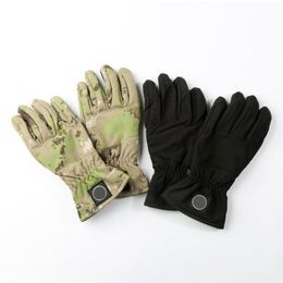 Automne hiver nouveaux gants à cinq doigts pour hommes camouflage gants tactiques de ski en plein air chauds imperméables coupe-vent entraînement d'équitation 2762