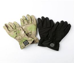 Automne hiver nouveaux hommes cinq doigts gants camouflage extérieur ski tactique gants chaud imperméable coupe-vent équitation formation5237699