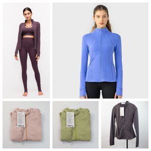 Nouveau LOOK Automne Veste À Glissière Costume Hiver Nouveaux Vêtements De Yoga À Séchage Rapide À Manches Longues Trou De Pouce Formation Veste De Course Femmes Slim Fitness Manteau Sweatshirts