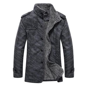 Automne hiver couleur Pure Plus velours hommes à manches longues veste en Faux cuir gris kaki mode affaires décontracté hommes manteaux 240131