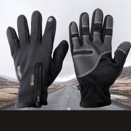 Herfst Winter Rijhandschoen Buitenshuis Overige Thuis Textiel Heren Dames Waterdicht Antislip Motorhandschoenen Verdikt Plus Fluweel Thermisch Touchscreen WH0021