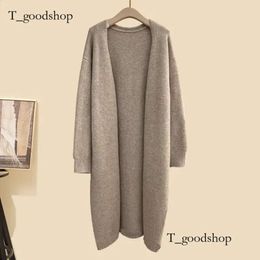 Autumn/Winter Set Long Cardigan Coatknitted truiHigh Taille Wide Been broek Casual Womens Three Piece Set 718