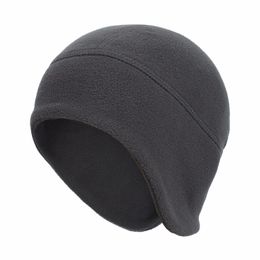 Herfst winter sport fietsen running cap hoed fluweel hoofdoor warme ski schedel dap beanie voor vrouwelijke mannen