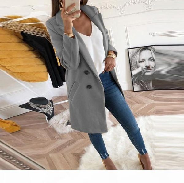 Automne Winter Suit Blazer Women 2018 Dames Blazers Office Blazer Mujer Jackets Slim Casual Elegant Long Manchet Outwear2214021