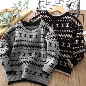 Herfst Winter Tiener Jongens Meisjes Gebreide Pullover Toddler Thicken Trui Kinderen Lente Kleding 4 6 8 10 12 jaar Y1024