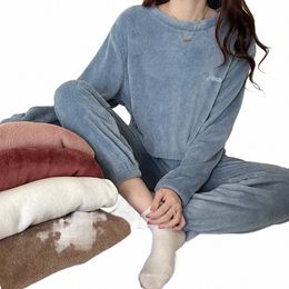 Herfst Winter Ondergoed Thermische Sets Vrouwen Fleece Broek Sets Voor Vrouwen Wollen Truien En Broeken Fleeces Sets 412f #