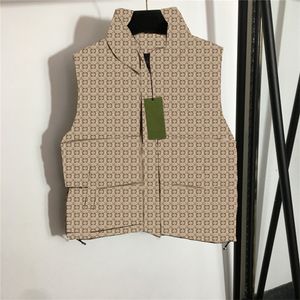 Automne Hiver Chaud Gilet Pour Femmes Survêtement Sans Manches Coton Veste Doux Épais Plume Gilets