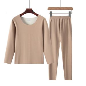 Automne Winter Women's Intimates Plus Velvet Thermal Underwear Ladies Suit Bottwear Sous-vêtements épaissis