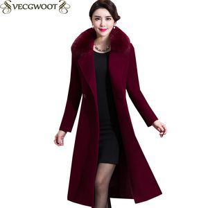 Automne d'hiver en laine de laine femme Nouveau 2019 Couleur solide élégant
