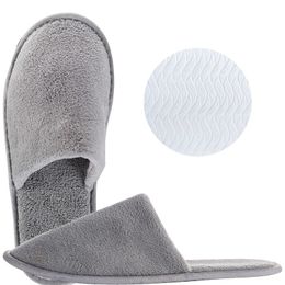 Herfstvrouw glijdt thuis en verdikte anti -man winter koraal veet slippers schoenen 593 pers 707 wo