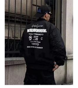 Automne Yohji veste de Baseball marque de Design de mode tout noir dos lettre Yamamoto casual veste rembourrée 240115