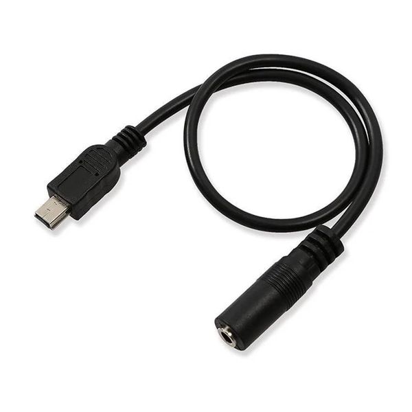 Cable de extensión de audio auxiliar mini USB a 3,5 cable de frecuencia de audio madre cable de conversión de boca cuadrada en forma de T para teléfono móvil e