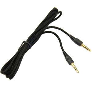 Cables auxiliares trenzados auxiliares 2M 3M 5M 3,5 mm macho a macho Cable de audio con enchufe chapado en oro para teléfono móvil para automóvil Altavoz para auriculares MP3 / MP4