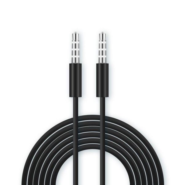 Cable auxiliar 1m 3FT Blanco Negro Cable auxiliar Jack de 3,5 mm Cable de audio Estéreo Cable auxiliar para MP3 PC Auriculares