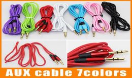 Aux-kabel Extra kabel 3,5 mm man-man o-kabel 1,2 m stereo auto-verlengkabel voor digitaal apparaat 100 stuks/up9075117