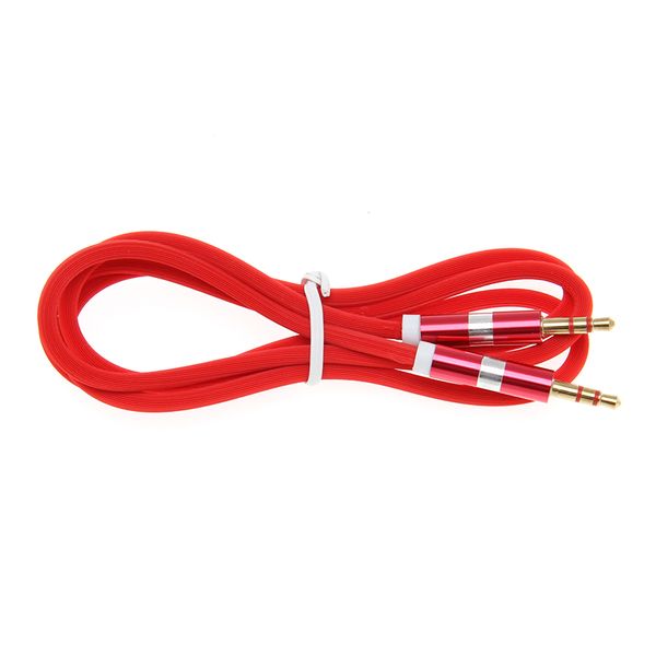 Cable auxiliar Jack 3,5mm Cable de Audio 3,5mm Jack Cable de altavoz para auriculares coche Xiaomi 5 plus redmi Oneplus 5t Cable auxiliar 500 unids/lote