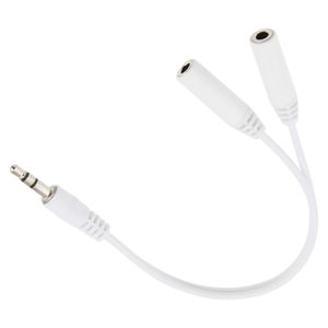 Câble séparateur Aux Y Jack 3.5mm 1 mâle à 2 femelle câble adaptateur cordon pour écouteurs casque MP3 MP4 PC