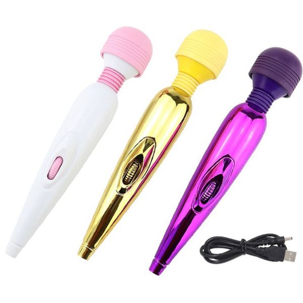 AV baguette magique G Spot masseur USB Charge petit bâton vibrateurs pour femmes femme sexy clito vibrateur adulte sexy jouets femme