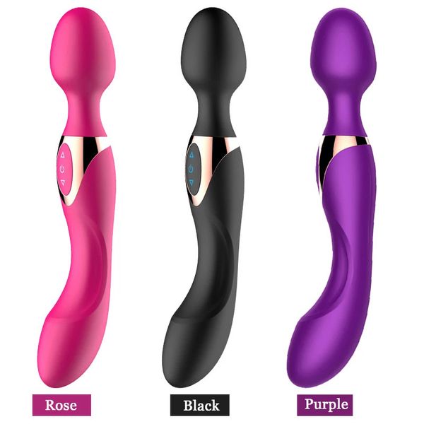 AV Magic Wand G Spot Massager USB Charge Big Stick Vibrateurs pour les femmes Femme Sexy Clitteur Adult Sex Toys Femme 240507