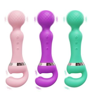 AV Magic Wand Vibrator Juguetes para adultos para mujeres G-Spot Clitoral Nipple Massage Massage Estimulador 2 en 1 Av Vibrator Dildo Sex Shop 240511