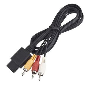 Câble vidéo 1.8M 6FT AV TV 3 RCA câble vidéo pour cube de jeu/pour SNES GameCube/pour Nintendo pour N64 64 N NGC N64AV NGCAV