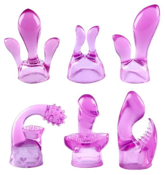 AV Vibrator Attachement GSPOT Magic Wand Stick Head Covers Clitoris Massageur Vibration Accessoires Adultes Toys Sexy For Women5601134