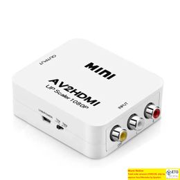 AV2HDMI 1080P HDTV Video Scaler Adapter HDMI2AV Mini Conectores Converter Box CVBSLR RCA a HDMI para Xbox 360 PS3 PC360 Soporte