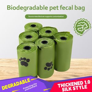 Disponible sur stock, sac poubelle biodégradable pour animaux de compagnie, trousse de toilette écologique pour chien, sac poubelle, sac à excréments pour chien, collecteur de toilettes