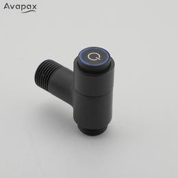 Avapax zwarte bidet kraan handheld bidet toiletspuitset toiletkraan alleen koud water tap douche bidetbevestiging