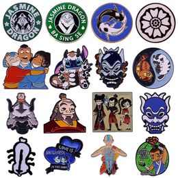 AVATAR The Last Airbender Emaille Pins Tui en La Appa Aang Metalen Broche Badge Mode-sieraden Rugzak Accessoire Geschenken 2332