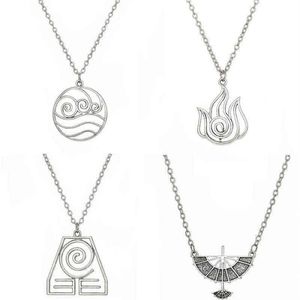 Avatar le dernier maître de l'air pendentif collier Air Nomad tribu du feu et de l'eau lien chaîne collier pour hommes femmes bijoux de haute qualité G245Y