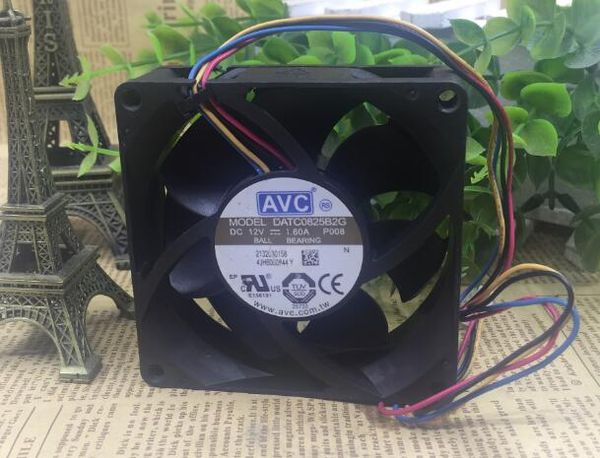 AVC DATC0825B2G 8cm 8025 12V 1.60A ventilateur de dissipation thermique à quatre fils à grande vitesse