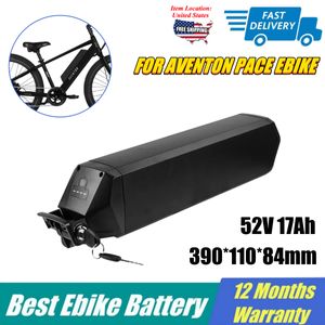 Aventon Pace Ebike Battery 52V 17AH REENTIE Dorado 21700 52Volt 17Ah Side Open Electric Bike Lithium Ion Batterijen 350W 500W Lengte 390 mm