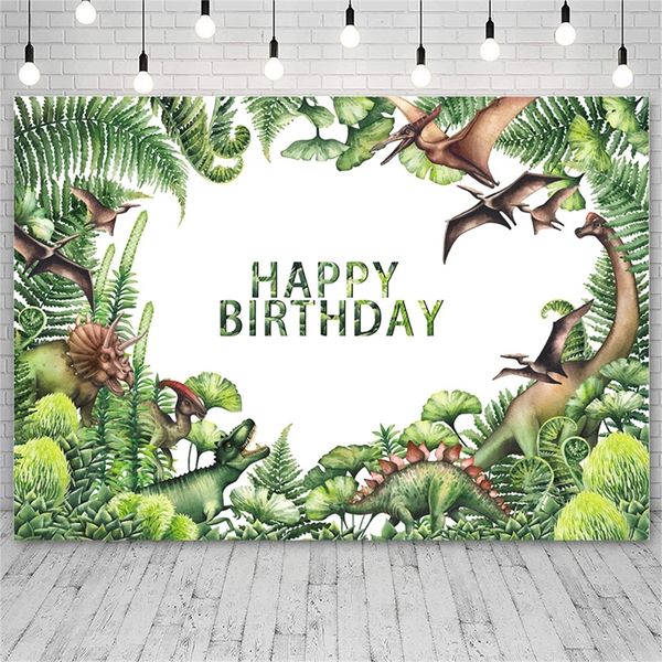 Avezano personnalisé photographie décors dinosaure anniversaire affiche fête décor papier peint fond bébé douche Pocall Pozone 220614