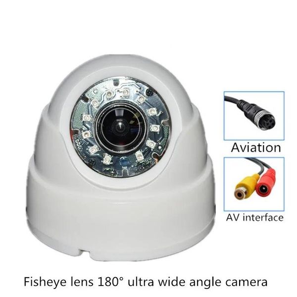 Caméra panoramique HD 1200TVL pour Aviation, objectif Fisheye 180 degrés, Surveillance Ultra grand Angle, caméra intérieure coaxiale AHD 1080P 720P