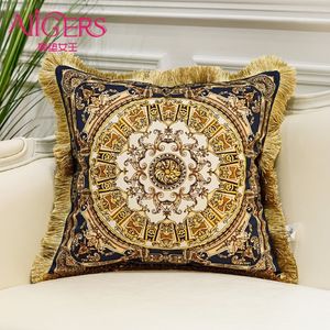 Avigers Luxurious Cushion Printing Tassel Velvet Throw Oreiller Core Home Decorative Design Europe