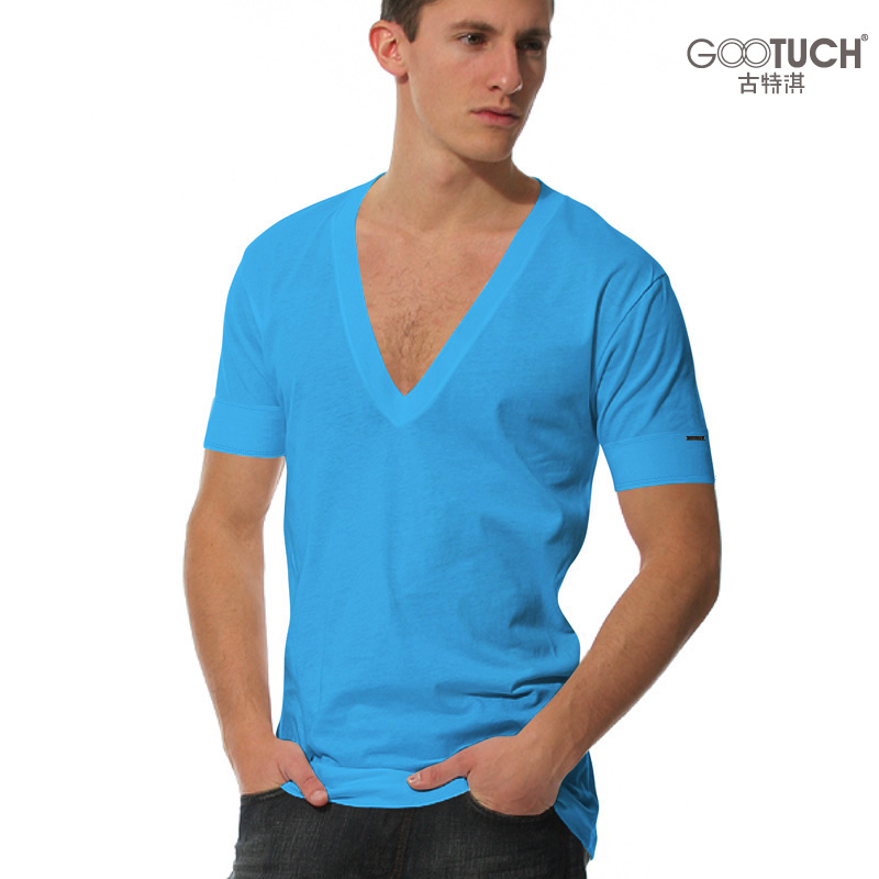 2017 Undershirt Men Deep V Neck Men'S Shirt Breathable Underwear Sexy ...