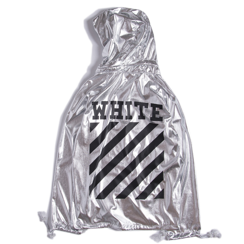 off white silver jacket