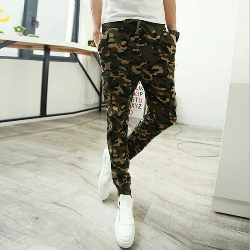 slim fit camo joggers